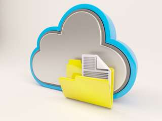 cloud with folder